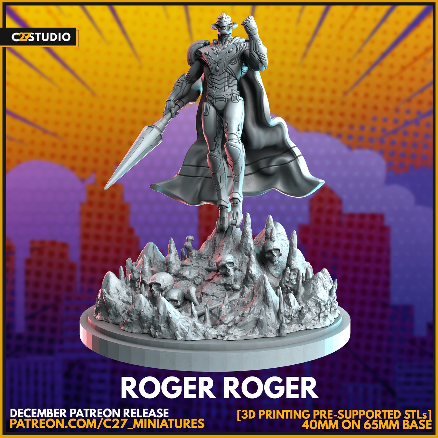 C27 Minis & Terrain December 2023 Release: Baron Zemo, Klaus, Leonardo, Lockjaw, Marvel Girl, Rogue, Spectrum, Ultron, X23