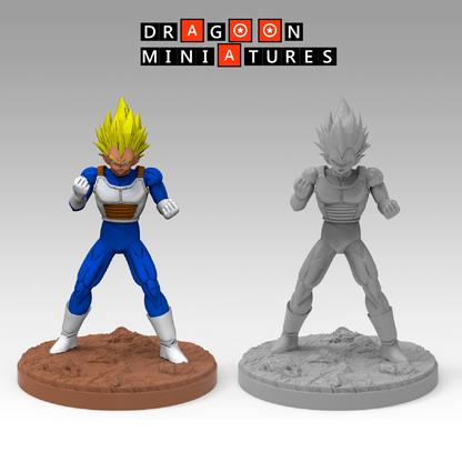 2023.06 Android Saga Begins: Resin 3D Printed Miniatures Set - Android 16, Android 16 B, Android 17, Android 18, Android 19, Android 19 B, Android 20, Android 20 B, Android 21, Vegeta SS, Yamcha - Dragoon Miniatures