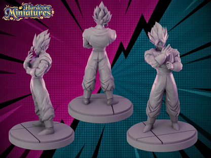 Hardcore Miniatures August 2023 Release: Bakugo, Black Goku, Broly, Cell Perfect, Denki, Endeavour, Gogeta, Izuku, King Piccolo, Krillin, Mirko, Nappa, Piccolo, Vegeta GT, Vegito