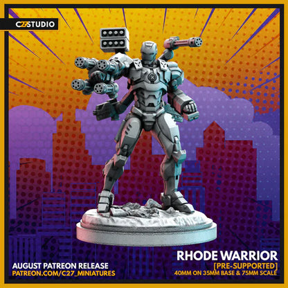 C27 Minis & Terrain August 2022 Release: Cannonball, Daredevil, Ghost Spider, Groot, Human Torch, Longshot, Marinna, Pizza Poppa, Starlight, Stryfe, War Machine