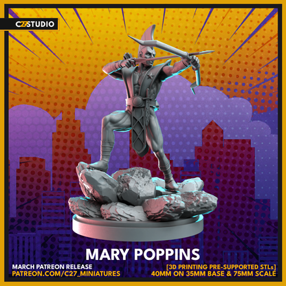 C27 Minis & Terrain March 2023 Release: Absorbing Man, Baron Mordo, Beast Boy, Emma Frost, Enchantress, Etrigan, Harry Leland, Joker, M.O.D.O.K., Misty Knight, Wasp, Wong, Yondu