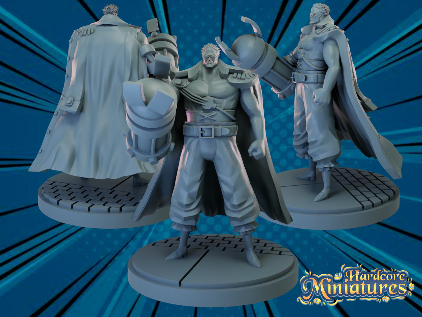 Hardcore Miniatures February 2023 Release: Dodoria, Drake, Elder Kai, Goku Yardrat, Hitoshi, Kaio, Mic, Ochaco, Pacifista, Rebecca, Shoto, Trafalgar, Tsuyu, Z, Zarbon