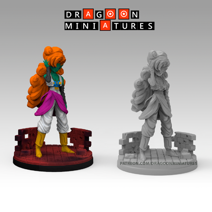 2023.11 Bojack's Movie: Resin 3D Printed Miniatures Set - Bases, Bidou, Bojack, Bujin, Gohan SSJ 1, Gohan SSJ 2, Gokua, Super Bojack, Super Gokua, Trunks, Zangya - Dragoon Miniatures