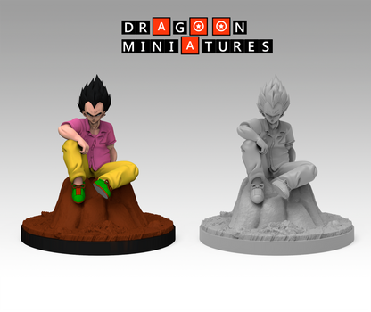 2023.05 Android Saga Part 1: Resin 3D Printed Miniatures Set - Badman, King Cold, King Throne, Mecha Frieza, Super Yardrat, Trunks, Trunks Super, Yardrat - Dragoon Miniatures