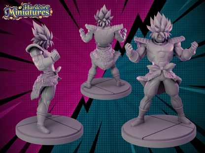 Hardcore Miniatures August 2023 Release: Bakugo, Black Goku, Broly, Cell Perfect, Denki, Endeavour, Gogeta, Izuku, King Piccolo, Krillin, Mirko, Nappa, Piccolo, Vegeta GT, Vegito