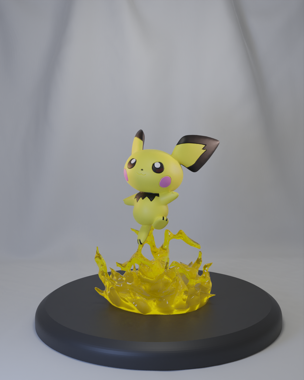 Pichu | Pikachu | Raichu | Alolan's Raichu | Poke Crisis Miniatures