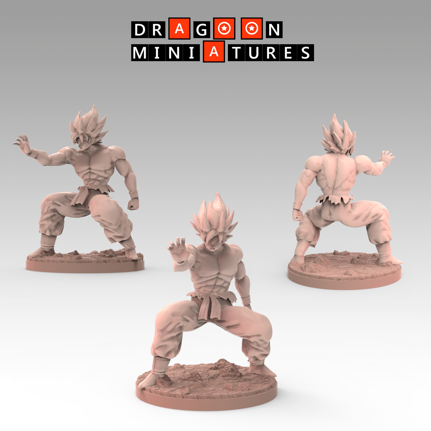 2023.01 Slug's Demon Clan: Resin 3D Printed Miniatures Set - Angila, Commander Zeeun, Giant Slug, Medamatcha, Pseudo Super Saiyan, Slug, Wings - Dragoon Miniatures