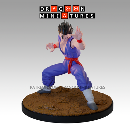 2024.01 Buu Saga 2: Resin 3D Printed Miniatures Set - Buu, Gohan Training, Goten, Goten SS, Kibito, Saiyaman, Saiyaman SS, Satan, Shin, Trunks, Trunks SS, Videl - Dragoon Miniatures