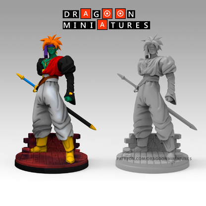 2023.11 Bojack's Movie: Resin 3D Printed Miniatures Set - Bases, Bidou, Bojack, Bujin, Gohan SSJ 1, Gohan SSJ 2, Gokua, Super Bojack, Super Gokua, Trunks, Zangya - Dragoon Miniatures