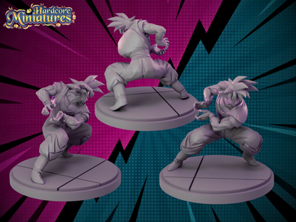 Hardcore Miniatures July 2023 Release: Absalom, Android 17, Appule, Big Mom, Boa Hancock, Bra, Caser, Goku Kamehameha, Gotenks, Pan, Pica, Senior Pink, Turles, Videl, Whis