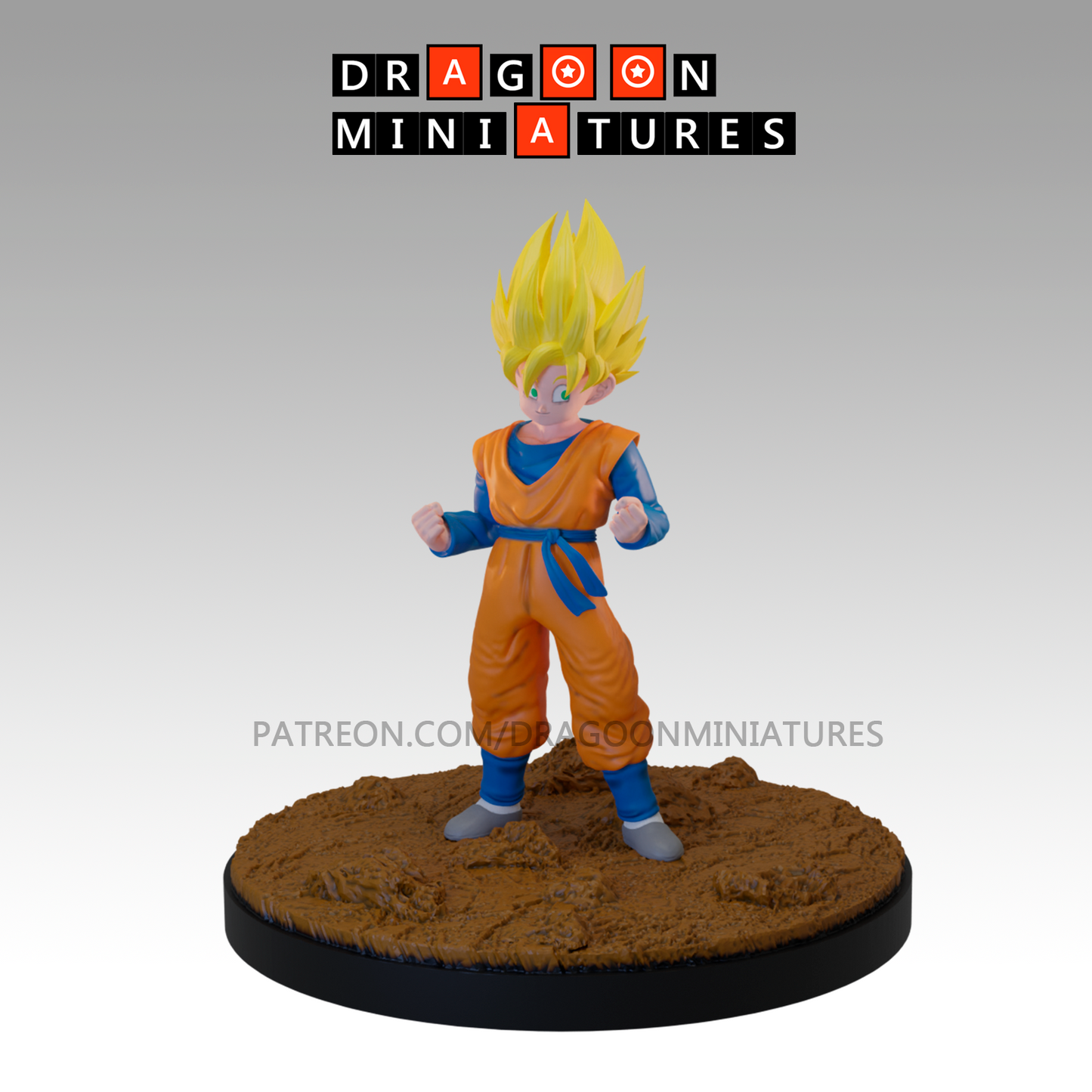 2024.01 Buu Saga 2: Resin 3D Printed Miniatures Set - Buu, Gohan Training, Goten, Goten SS, Kibito, Saiyaman, Saiyaman SS, Satan, Shin, Trunks, Trunks SS, Videl - Dragoon Miniatures