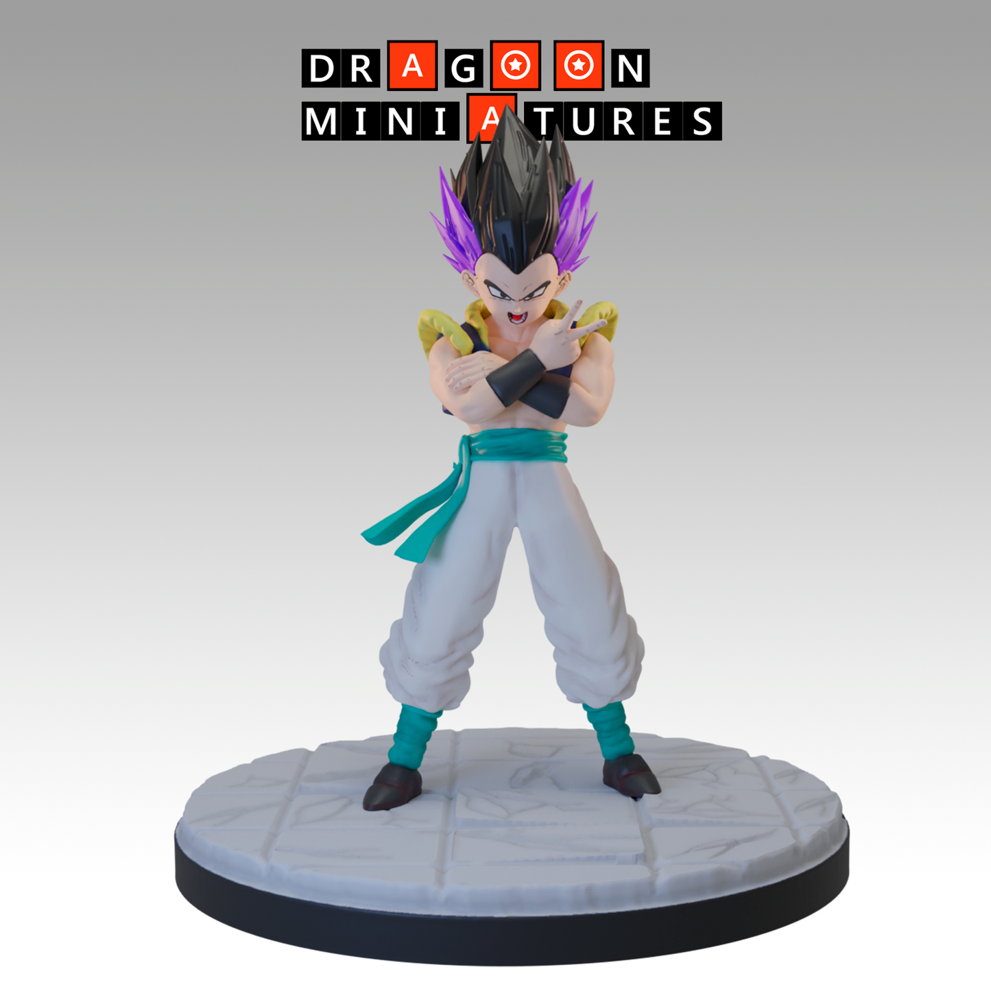 2024.02 Buu Saga 3: Resin 3D Printed Miniatures Set - Buu Gotenks, Buu Piccolo, Goku SS2, Gotenks 3, Gotenks Base, Super Buu, Super Gotenks, Vegeta Majin - Dragoon Miniatures