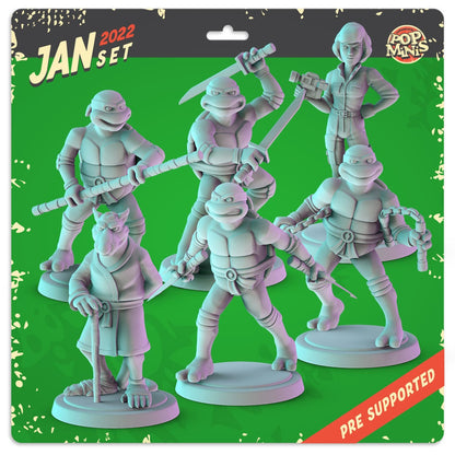 Teenage Mutant Ninja Turtles | 32MM | Heroes | Pop Minis Miniatures