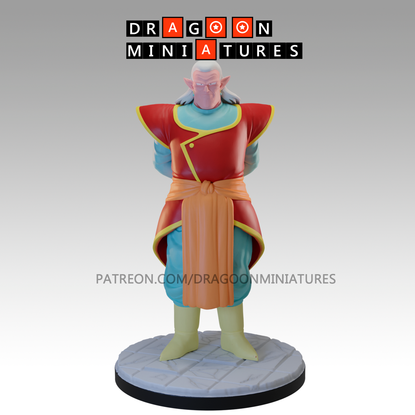 2024.01 Buu Saga 2: Resin 3D Printed Miniatures Set - Buu, Gohan Training, Goten, Goten SS, Kibito, Saiyaman, Saiyaman SS, Satan, Shin, Trunks, Trunks SS, Videl - Dragoon Miniatures