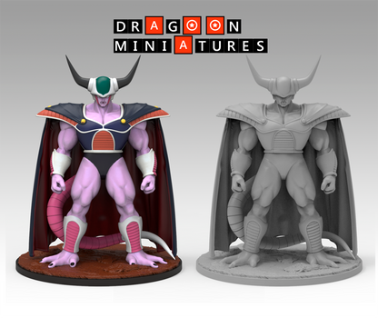 2023.05 Android Saga Part 1: Resin 3D Printed Miniatures Set - Badman, King Cold, King Throne, Mecha Frieza, Super Yardrat, Trunks, Trunks Super, Yardrat - Dragoon Miniatures