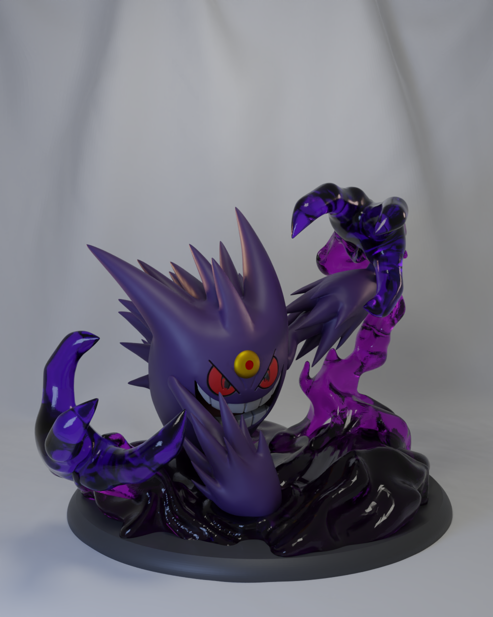 Gastly | Gengar | Haunter | Mega Gengar | Poke Crisis Miniatures