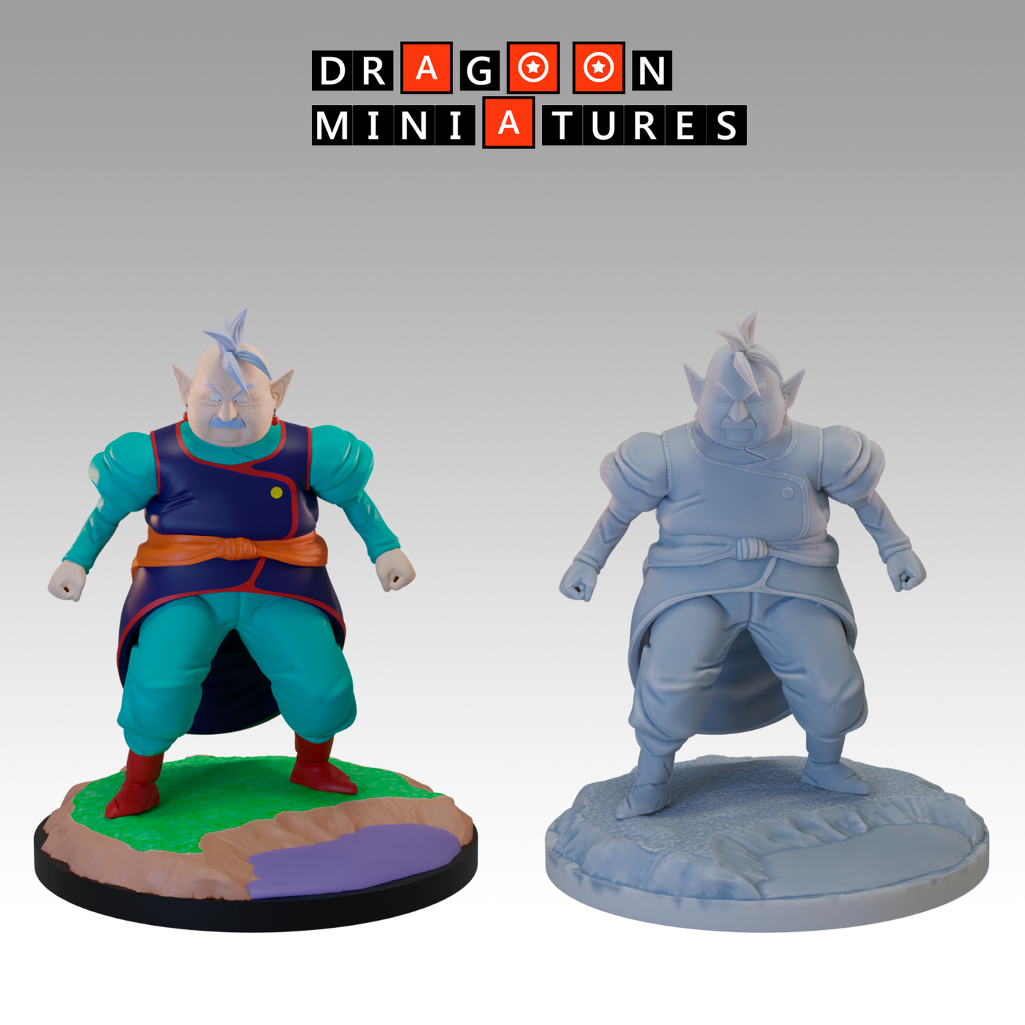 2024.04 Janemba X Tapion Movies: Resin 3D Printed Miniatures Set - Gogeta, Janemba, North Kai, Pikkon, Saiyaman 2, South Kai, Supreme Kai, Tapion, West Kai - Dragoon Miniatures