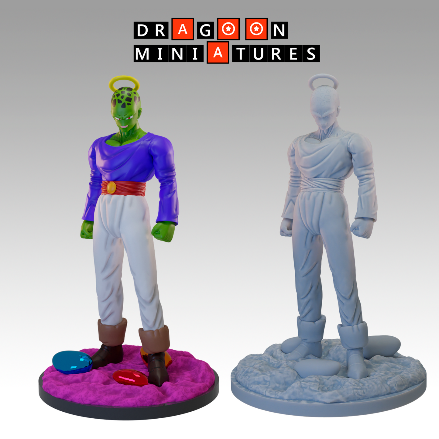 2024.04 Janemba X Tapion Movies: Resin 3D Printed Miniatures Set - Gogeta, Janemba, North Kai, Pikkon, Saiyaman 2, South Kai, Supreme Kai, Tapion, West Kai - Dragoon Miniatures