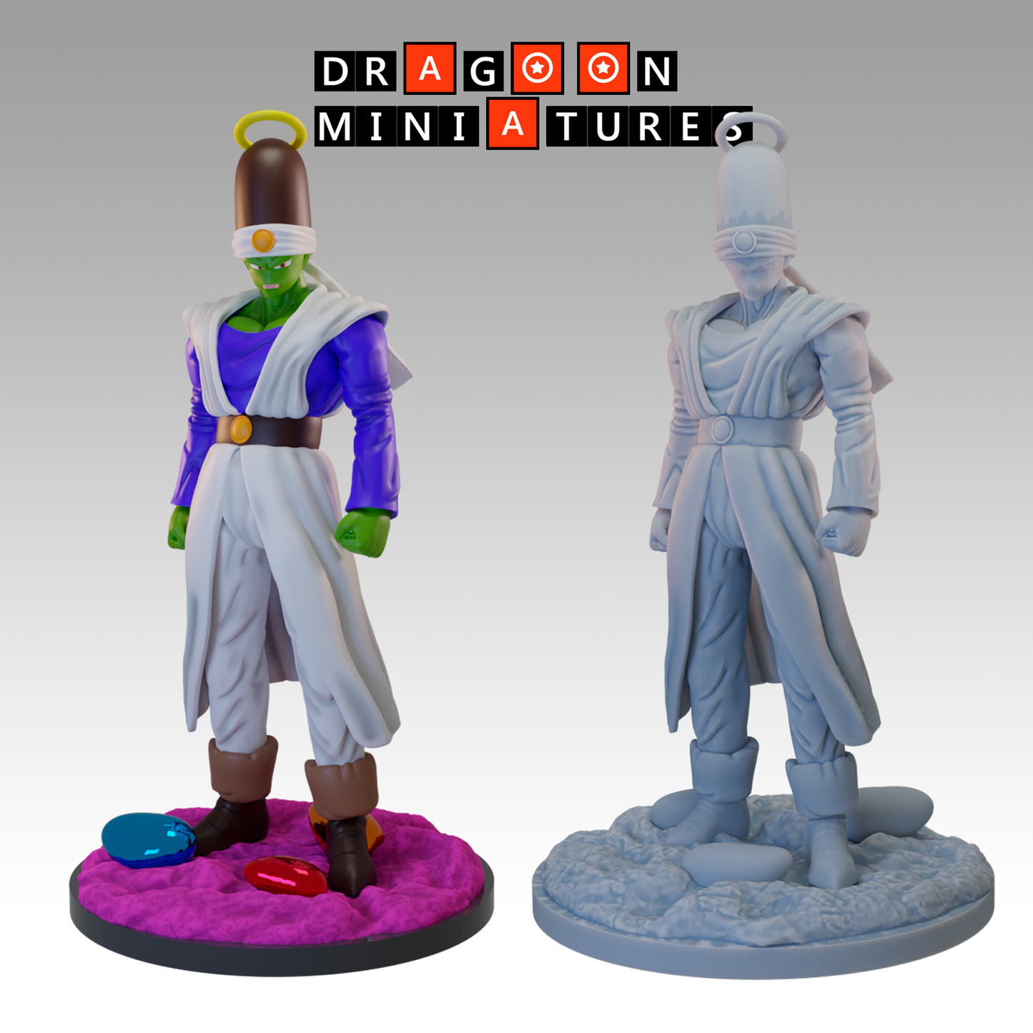 2024.04 Janemba X Tapion Movies: Resin 3D Printed Miniatures Set - Gogeta, Janemba, North Kai, Pikkon, Saiyaman 2, South Kai, Supreme Kai, Tapion, West Kai - Dragoon Miniatures