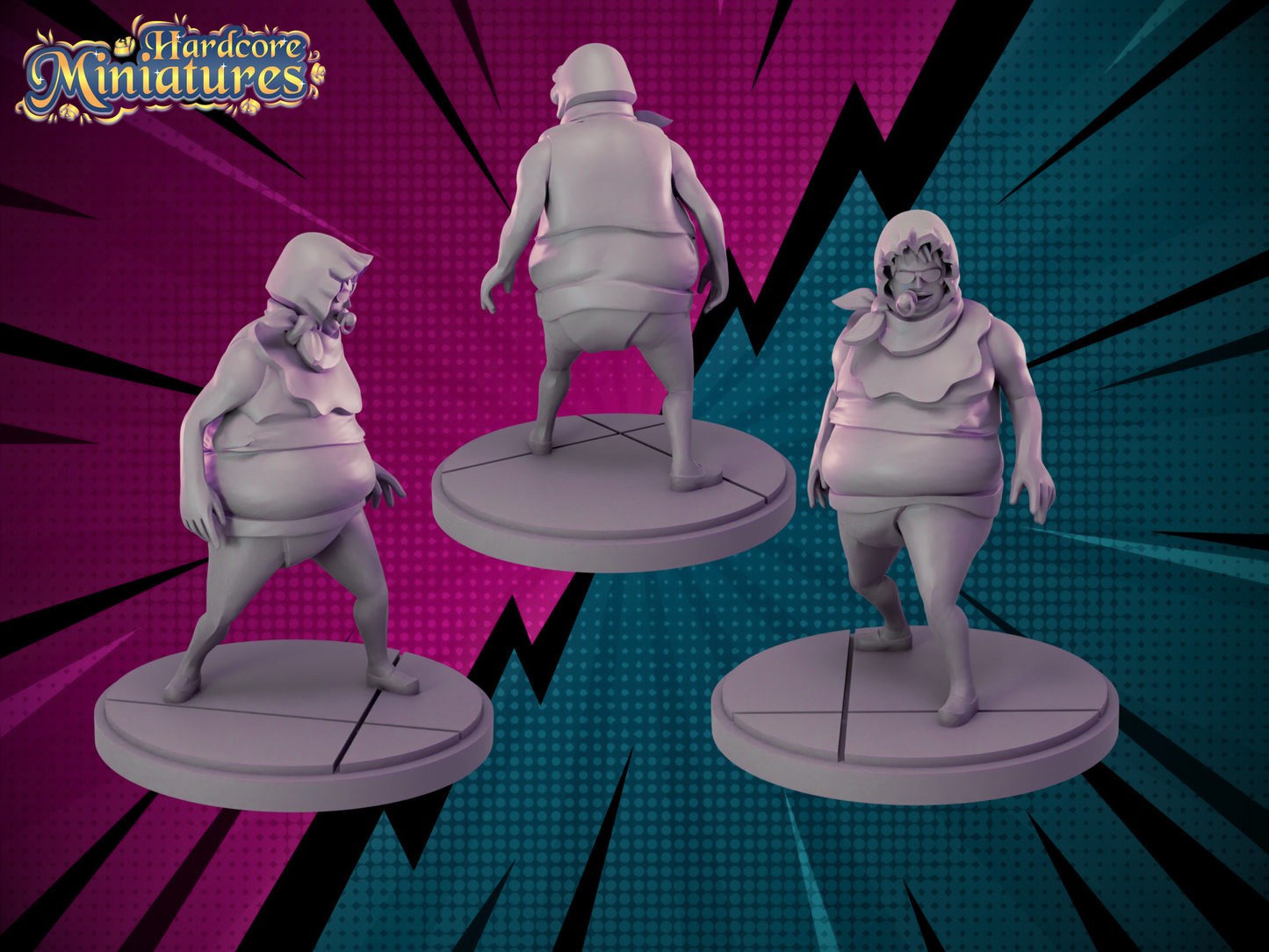 Hardcore Miniatures July 2023 Release: Absalom, Android 17, Appule, Big Mom, Boa Hancock, Bra, Caser, Goku Kamehameha, Gotenks, Pan, Pica, Senior Pink, Turles, Videl, Whis