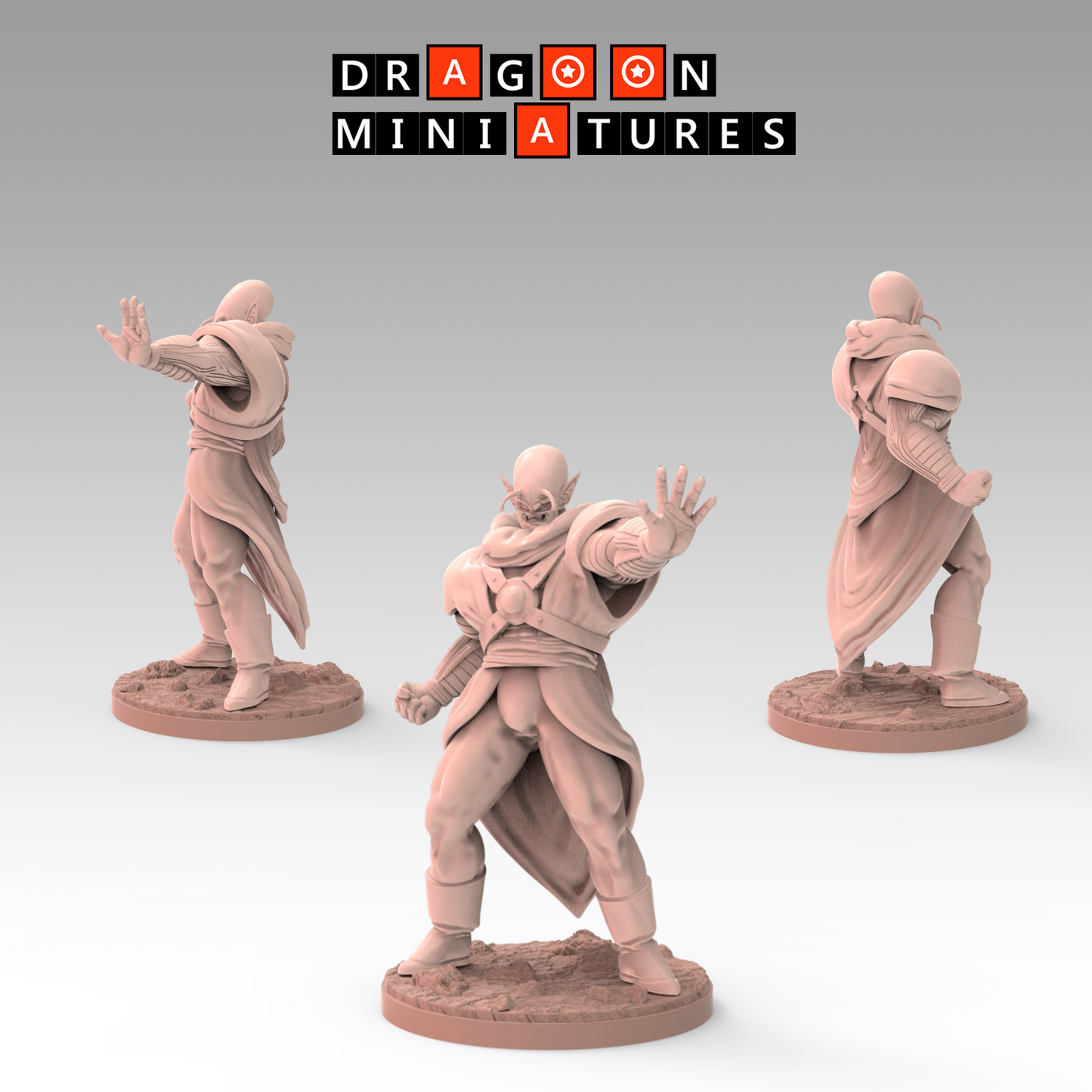 2023.01 Slug's Demon Clan: Resin 3D Printed Miniatures Set - Angila, Commander Zeeun, Giant Slug, Medamatcha, Pseudo Super Saiyan, Slug, Wings - Dragoon Miniatures