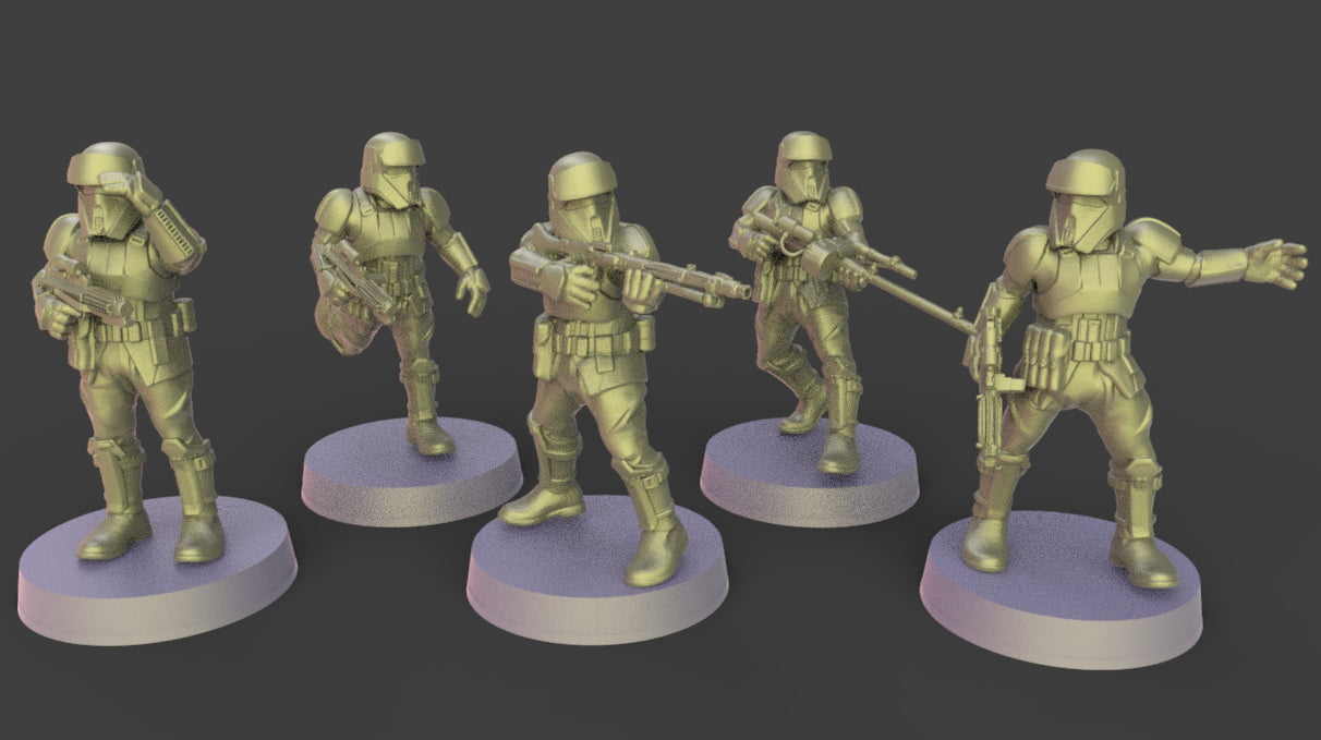 Warblade Studios Star Wars Shatterpoint Proxies | 40mm Miniature | 2021.01 Anakin AT-ST Dooku Troopers