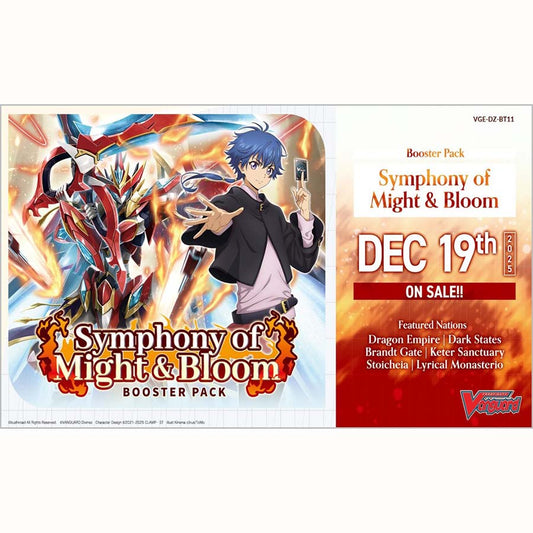 CARDFIGHT!! VANGUARD DIVINEZ: BOOSTER: BT11 SYMPHONY OF MIGHT AND BLOOM (16CT)