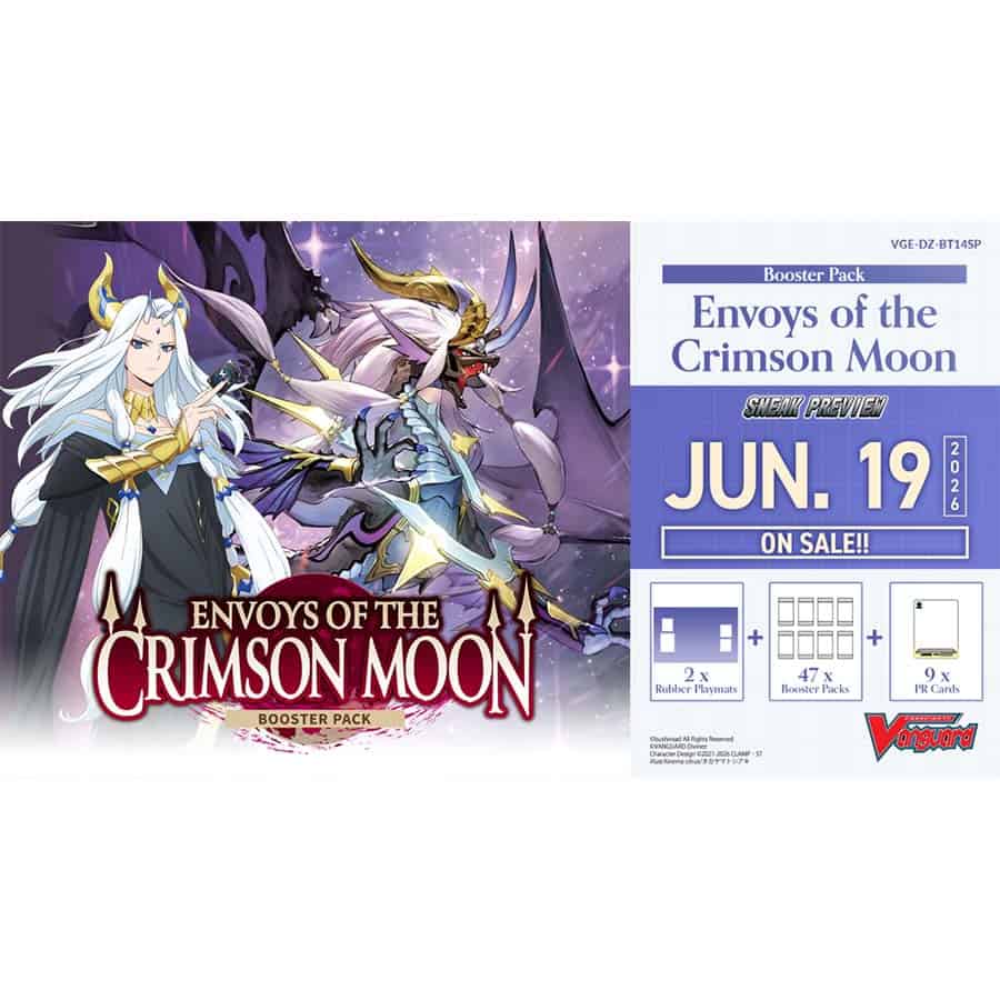 CARDFIGHT!! VANGUARD DIVINEZ: SNEAK PREVIEW KIT: BT14 ENVOYS OF THE CRIMSON MOON